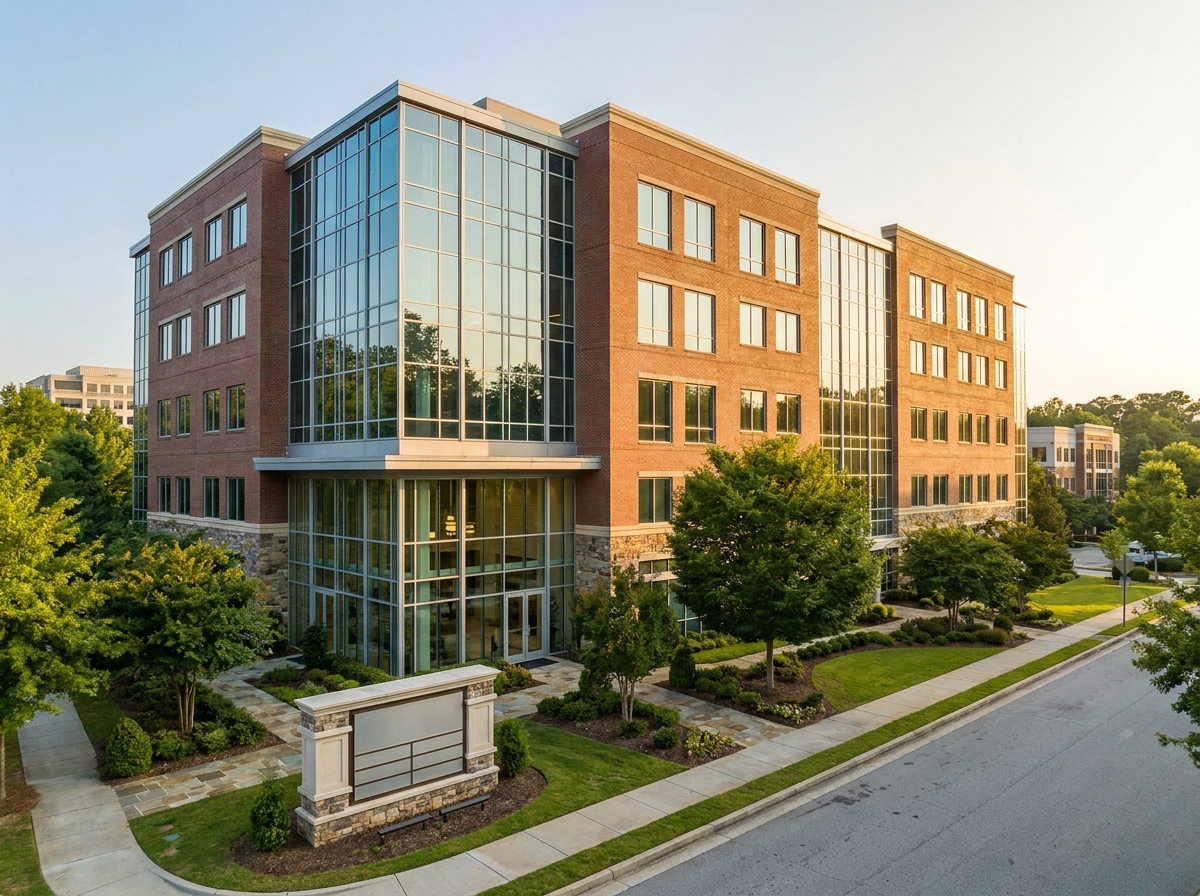 J. Patrick Posey, DMD office building exterior on Piedmont Road